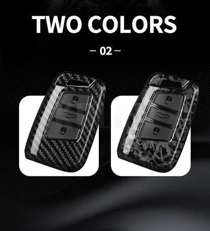 Housse de clé de voiture en Fiber de carbone ABS, pour Volkswagen VW Magotan Passat B8 Golf pour Skoda Superb A7, coque de haute qualité
