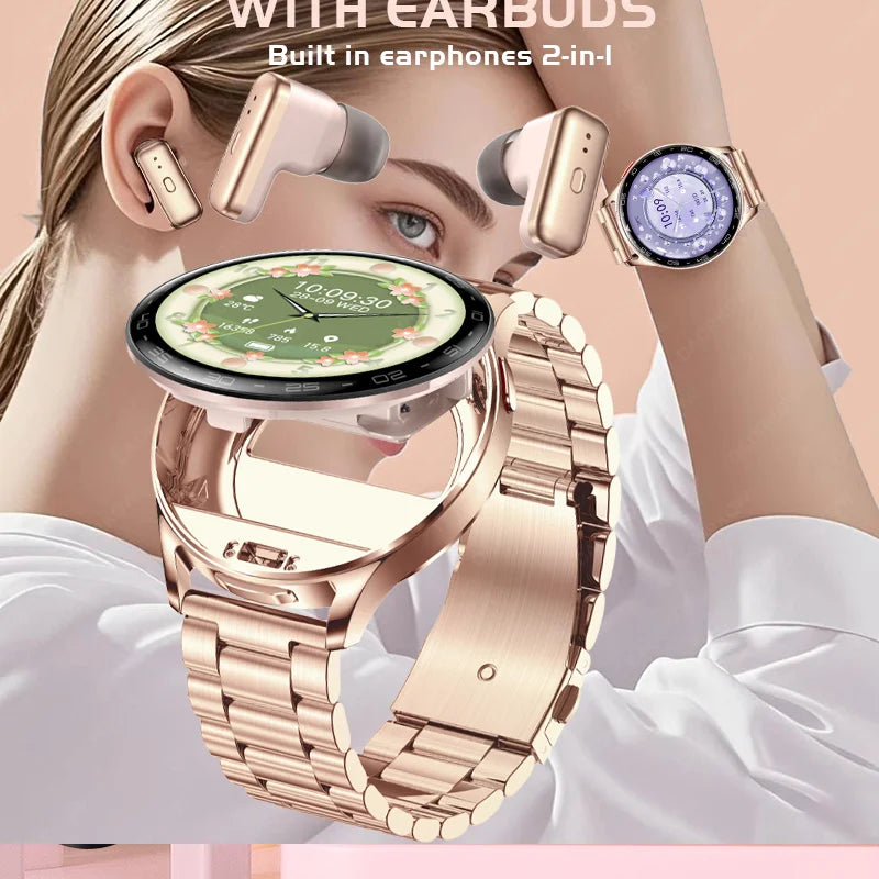 Smartwatch 2-en-1 DAORKOW T97 — Écouteurs TWS Intégrés, Écran 1,39" HD, Bluetooth 5.2, Étanche