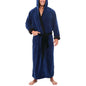 Peignoir Polaire Corail Homme — Robe de Bain Longue avec Poches, Automne-Hiver