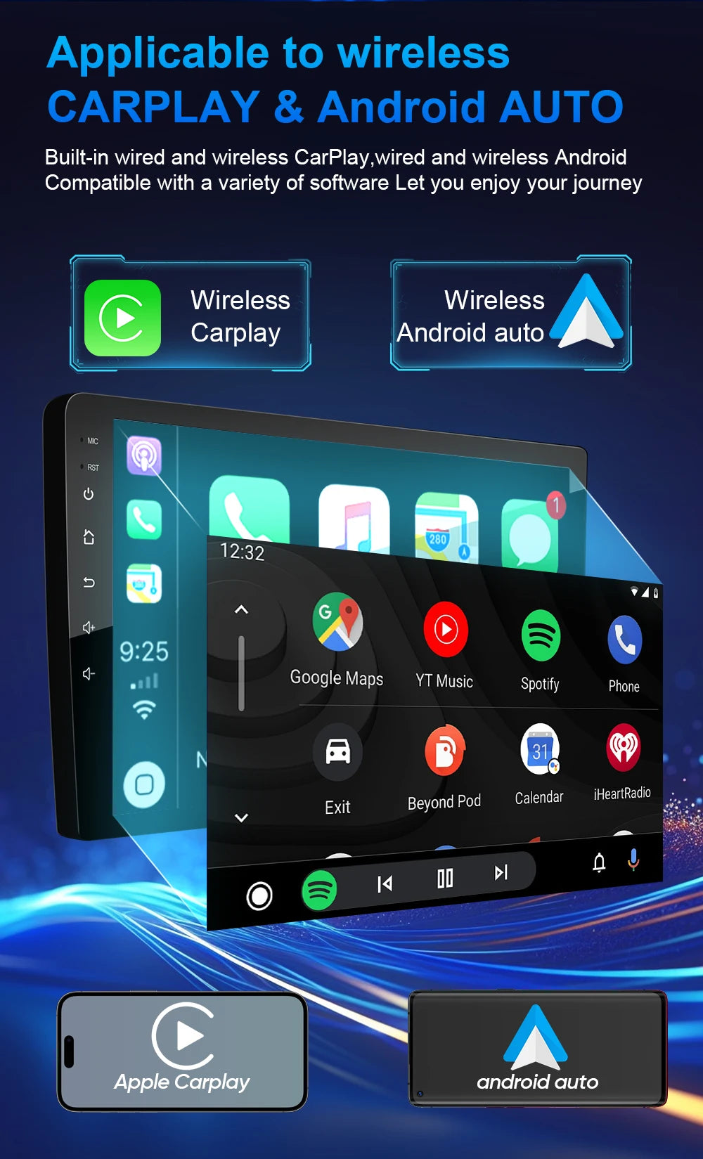 Autoradio Android 16 pour Volkswagen VW Polo MK4 6Q 9N 9N3 2004-2009 Lecteur multimédia Stéréo auto WiFi Navigation autoradio 4G