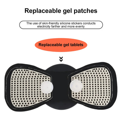 EMS Neck Massager, Mini Cervical Back Muscle Pain Relief Patch, Stimulator Mat, Portable Leg Body Healthcare Tool