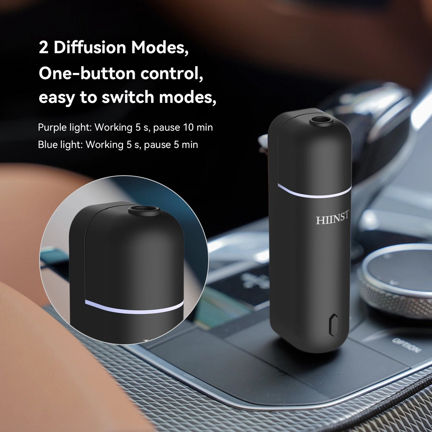 Diffuseur Parfum Voiture Électrique Sans Eau — Clip Ventilation USB & Huile Essentielle