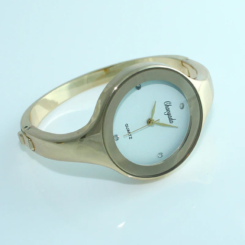 Montre Manchette Femme Quartz CYD D1 — Acier Inoxydable, Cadran Minimaliste 38mm, 10 Coloris