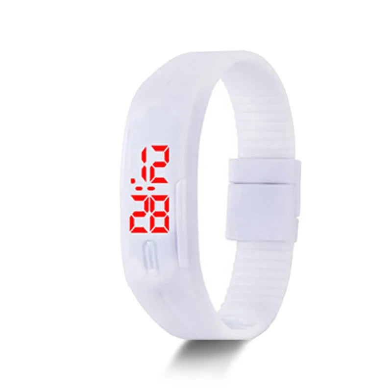 Montre Digitale LED MOONBIFFY DW4805 — Écran Tactile, Bracelet Silicone, Style Sport Unisexe