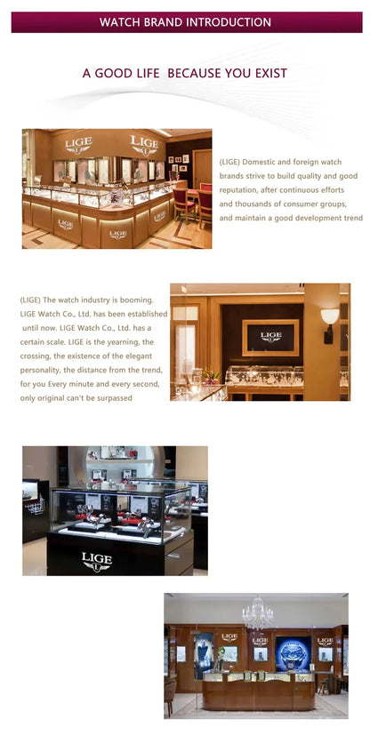 Montre Mécanique Automatique Homme LIGE — Squelette Tourbillon, Boîtier Carré, Étanche 3 ATM, 4 Coloris | TechNova X