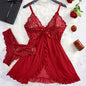 Ensemble Lingerie Dentelle Transparente — Nuisette & Culotte Sexy