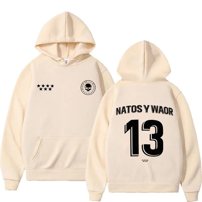 Rappeur NATOS WAOR 13 sweats hommes femmes mode Hip-hop pull automne hiver ample décontracté gothique Punk survêtement Streetwear