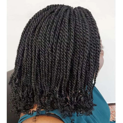Nouvelle boîte de perruques tressées synthétiques pour femmes noires, perruques africaines tressées au Crochet, résistantes à la chaleur, courtes et crépues