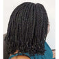 Perruque Tressée Synthétique Crochet UMOT — Style Africain Court Crépu, Fibre Haute Température, Bonnet Taille Moyenne | TechNova X