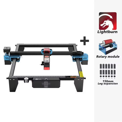 Graveur Laser deux arbres TTS 10 Pro, avec contrôle hors ligne Wifi, Machine de gravure Laser 10W pour la sculpture sur verre, métal et cuir