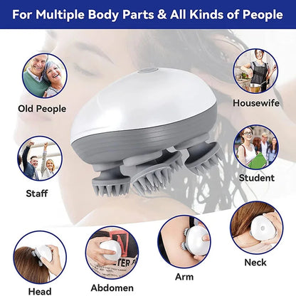 Ohio eur Électrique pour Chat, pour les Jambes, les Bras, le Cou, les Tissus Profonds, la Tête, le Cuir oral elu, Pétrissage, Dispositif Vibrant