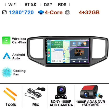 Android 15 pour Volkswagen Amarok 1 2016 - 2020 Navigation GPS Sans Fil Carplay Auto Autoradio Multimédia 4G Wifi NON 2DIN