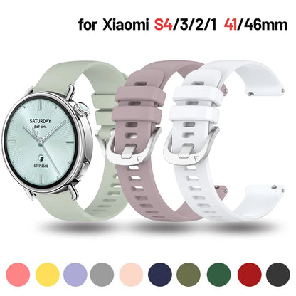 Bracelet Silicone Universel 18mm 20mm 22mm — Samsung Galaxy Watch, Huawei GT, Amazfit, Xiaomi