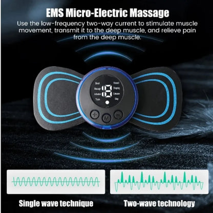 EMS Neck Massager, Mini Cervical Back Muscle Pain Relief Patch, Stimulator Mat, Portable Leg Body Healthcare Tool