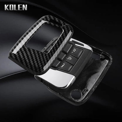 Housse de clé de voiture en Fiber de carbone ABS, pour Volkswagen VW Magotan Passat B8 Golf pour Skoda Superb A7, coque de haute qualité