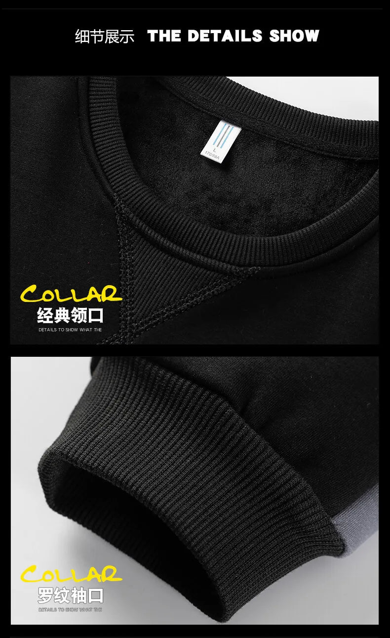 Sweat-shirt Col Rond Homme — Coupe Ample | Motif Patchwork | Sans Capuche | 4 Saisons | 3 Coloris | Asian M à 5XL