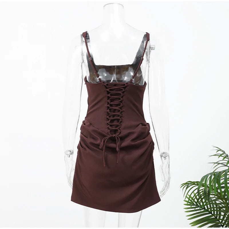 Mini Robe Fourreau Femme — Col Roulé, Sans Manches, Taille Haute, 5 Coloris | TechNova X