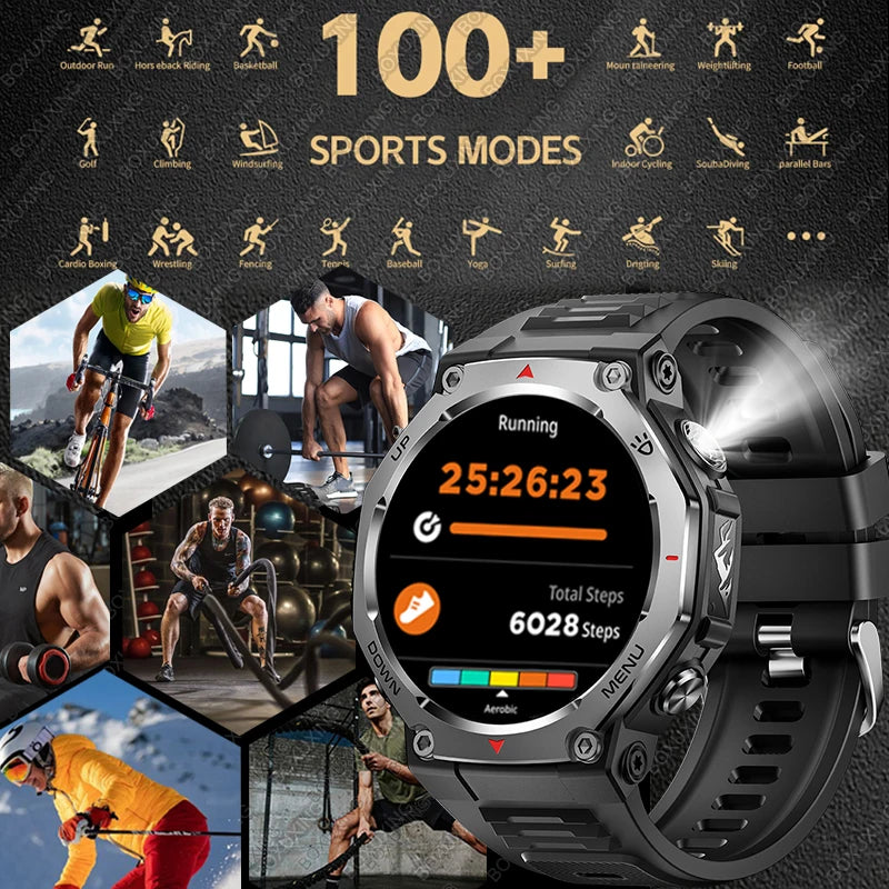 Montre Connectée Sport ZYKEXUAN T-Rex3 — AMOLED 1,43", Étanche 10 ATM, Boussole, Altimètre, 100+ Sports, 13 Coloris | TechNova X