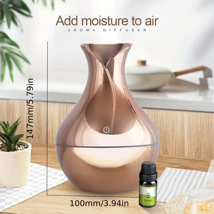 Diffuseur Arôme USB 130ml — Humidificateur Ultrasonique & Lumière LED 7 Couleurs