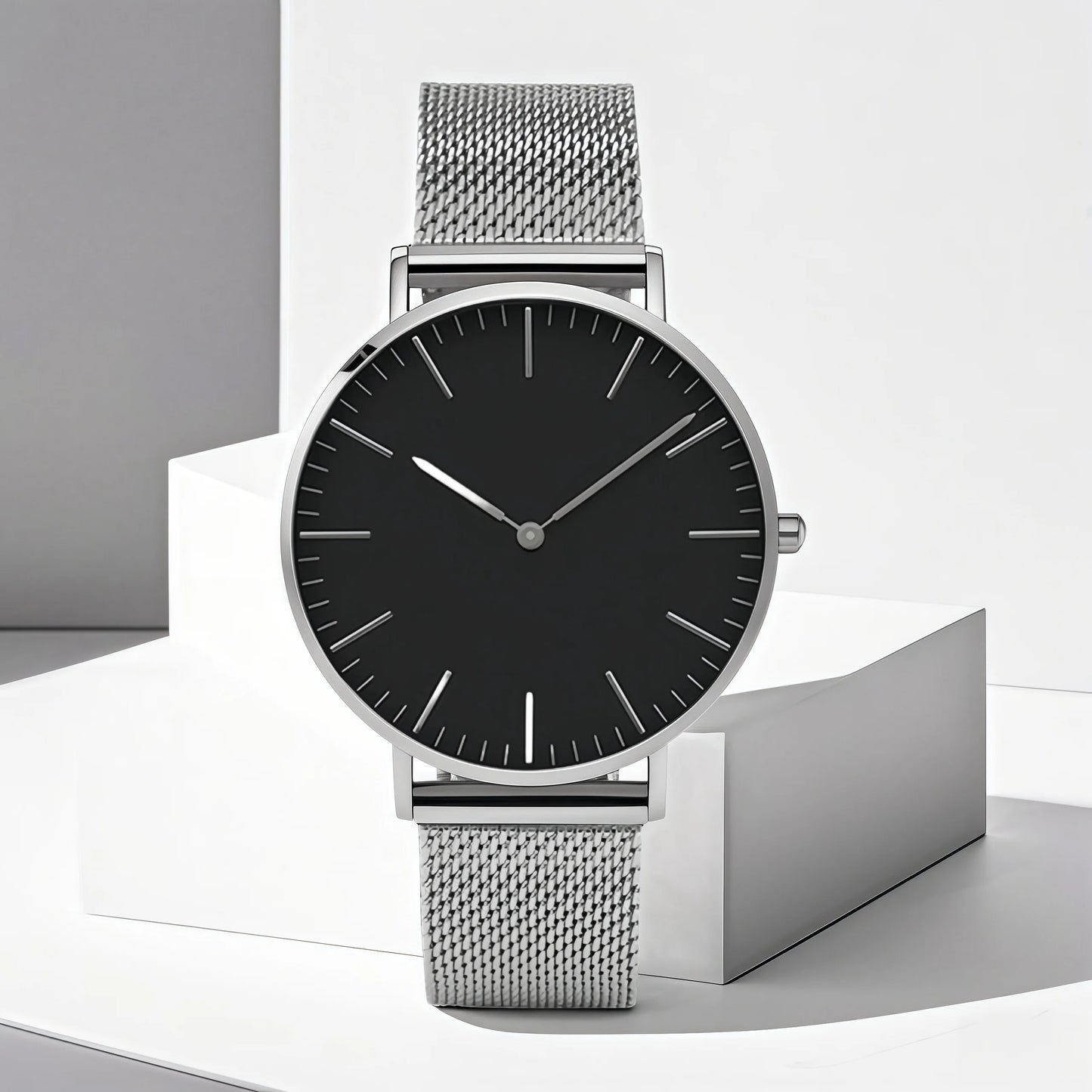 Montre Quartz Fashion TINUORA — Bracelet Acier Inox, Cadran 38mm, Style Luxe Casual, 17 Coloris