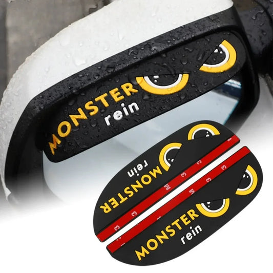 Autocollants de bol de porte de voiture, rétroviseur, sourcils de pluie, poignée de porte de voiture, autocollant réfléchissant, bande de protection universelle anti-rayures