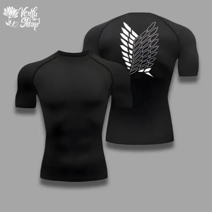 T-shirt Sport Homme — Séchage Rapide | Haute Élasticité | Style Anime | Fitness & Musculation | 3 Coloris | S à XXXL