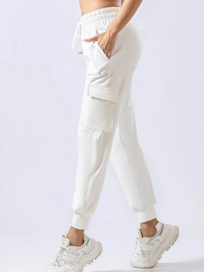 Pantalon de Survêtement Femme en Polaire — Épais & Chaud | Coupe Ample | Pieds Groupés | Cordon de Serrage | 2 Coloris | S–XXL