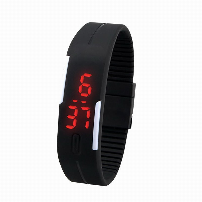 Montre Digitale LED MOONBIFFY DW4805 — Écran Tactile, Bracelet Silicone, Style Sport Unisexe