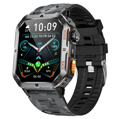 Montre Connectée Sport MT62 — Écran 2,01", Étanche 3 ATM, Batterie 1000 mAh, Bluetooth 5.3, 4 Coloris | TechNova X