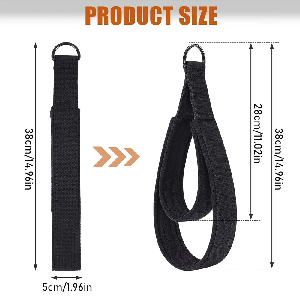 Pilates Double Loop Straps — D-Ring Reformer Straps for Yoga, Fitness & Home Gym | TechNova X