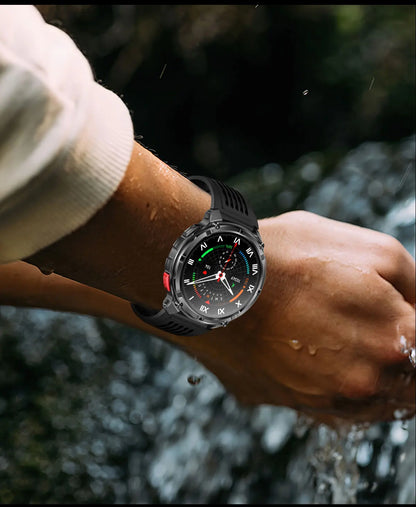 Smartwatch GPS GUHUAVMI T-Rex3 Pro 2026 — AMOLED 1,7", 1100mAh, 10 ATM, 100+ Sports, 15 Variantes