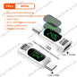 Adaptateur USB 4.0 Type C avec affichage numérique PD240W 80Gbps 8K @ 60Hz, adaptateur USB C mâle vers femelle pour Macbook iPhone Samsung Xiaomi