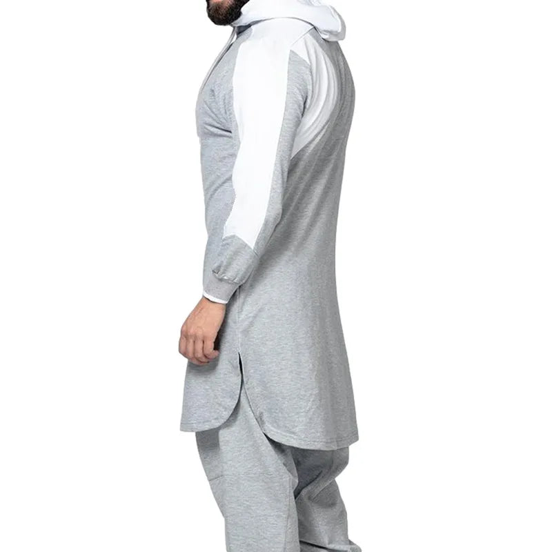 Sweat Zippé Homme Col Rond — Coupe Large, Manches Longues | Printemps-Automne