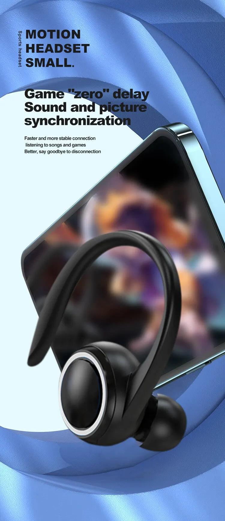 TWS Sport Earbuds — Ear Hook, HIFI & Noise Cancelling