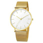 Montre Quartz Fashion TINUORA — Bracelet Acier Inox, Cadran 38mm, Style Luxe Casual, 17 Coloris