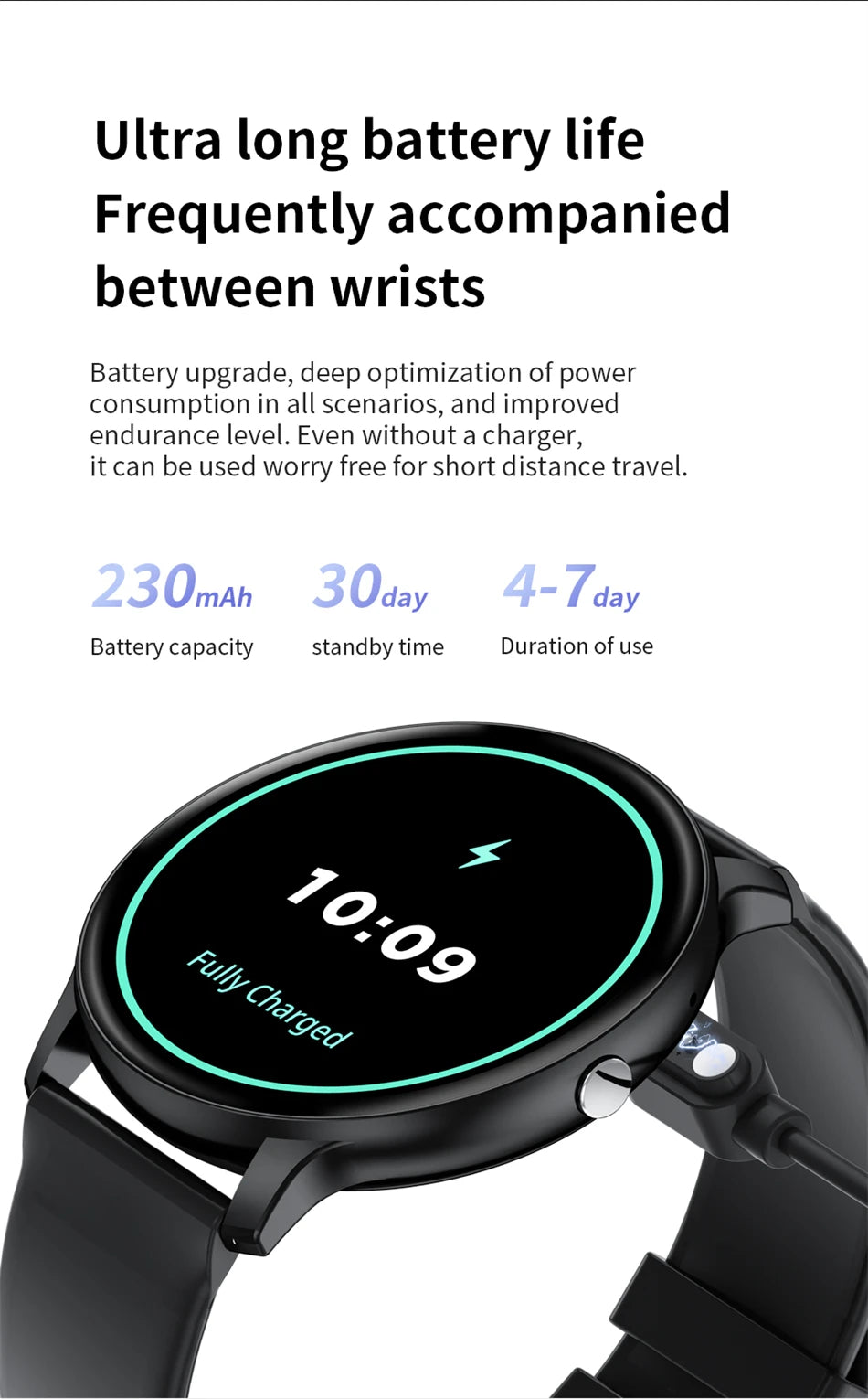 Smartwatch LIGE 2025 — Bluetooth 5.3, Écran 1,39", Santé 24h, IP68