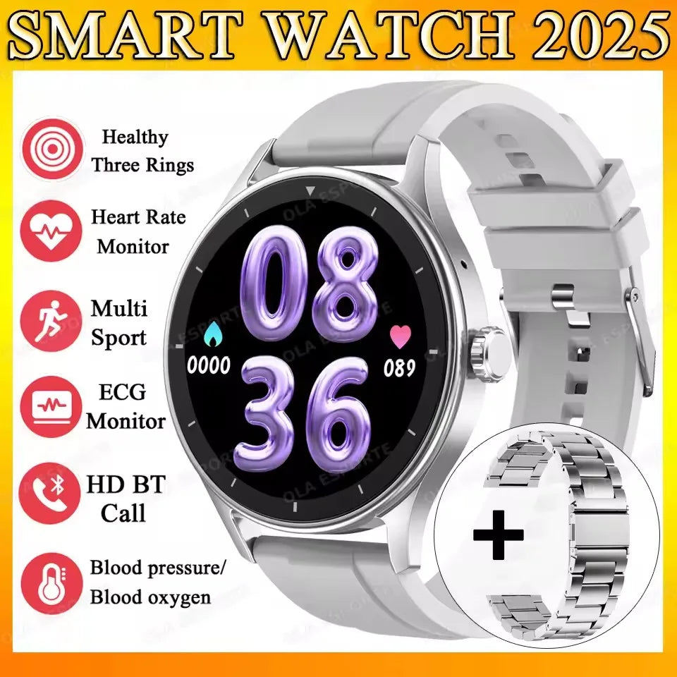 Montre Connectée Ola Esporte — OLED 1,44", BT 5.2, Suivi Santé Complet, Appels Bluetooth, Assistant Vocal, 5 Jours, 7 Styles | TechNova X