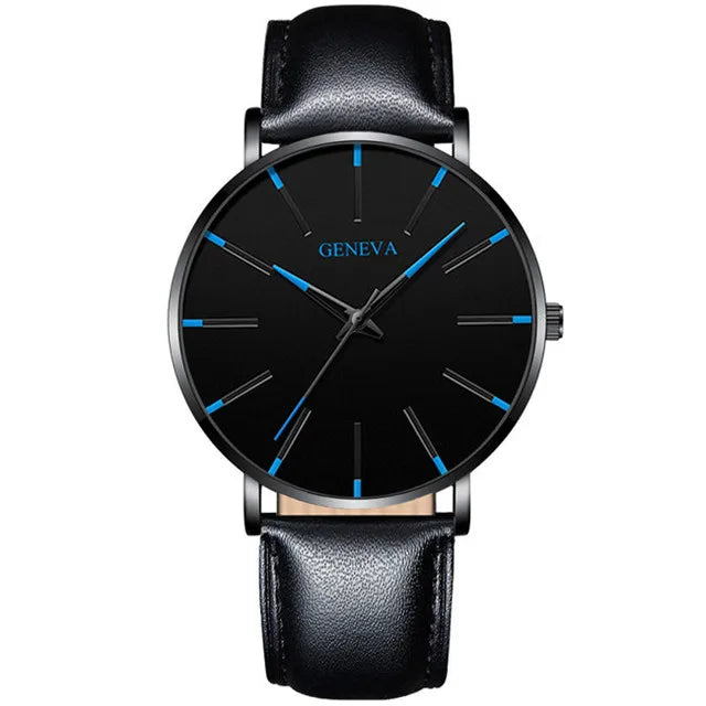 Montre Quartz Minimaliste Homme DIJANES KL959 — Ultra-Fine 8 mm, Bracelet Maille ou Cuir, Verre Hardlex, 9 Coloris | TechNova X
