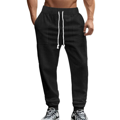 Pantalon Jogging Homme — Coupe Ample | Ceinture Élastique & Cordon | Poches | Casual | 5 Coloris | S à XXXL