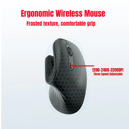 Souris Verticale Sans Fil T27 — Ergonomique, Silencieuse, 3200 DPI | TechNova X