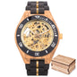 Montre Mécanique en Bois Homme BOBO BIRD — Squelette Lumineux, Étanche 3 ATM, Gravure Personnalisée, 6 Modèles | TechNova X
