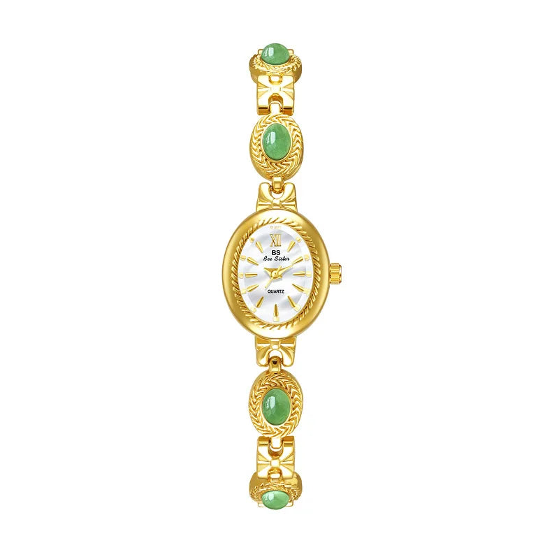 Montre Femme Quartz BS Bee Sister BS-FA1859 — Cadran Ovale 18×22mm, Bracelet Alliage, 3 ATM, 3 Coloris