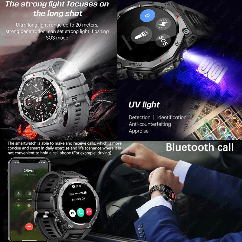 Montre Connectée Sport ZYKEXUAN T-Rex3 — AMOLED 1,43", Étanche 10 ATM, Boussole, Altimètre, 100+ Sports, 13 Coloris | TechNova X