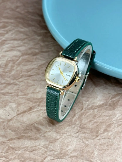 Montre Femme Quartz Petit Cadran zkceenier SN250233 — Bracelet Cuir, Style Mode Étudiant, 6 Coloris