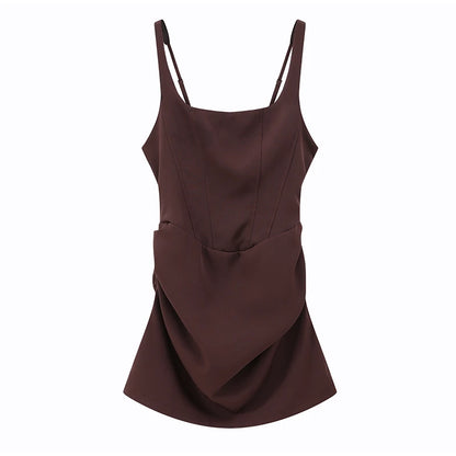 Mini Robe Fourreau Femme — Col Roulé, Sans Manches, Taille Haute, 5 Coloris | TechNova X