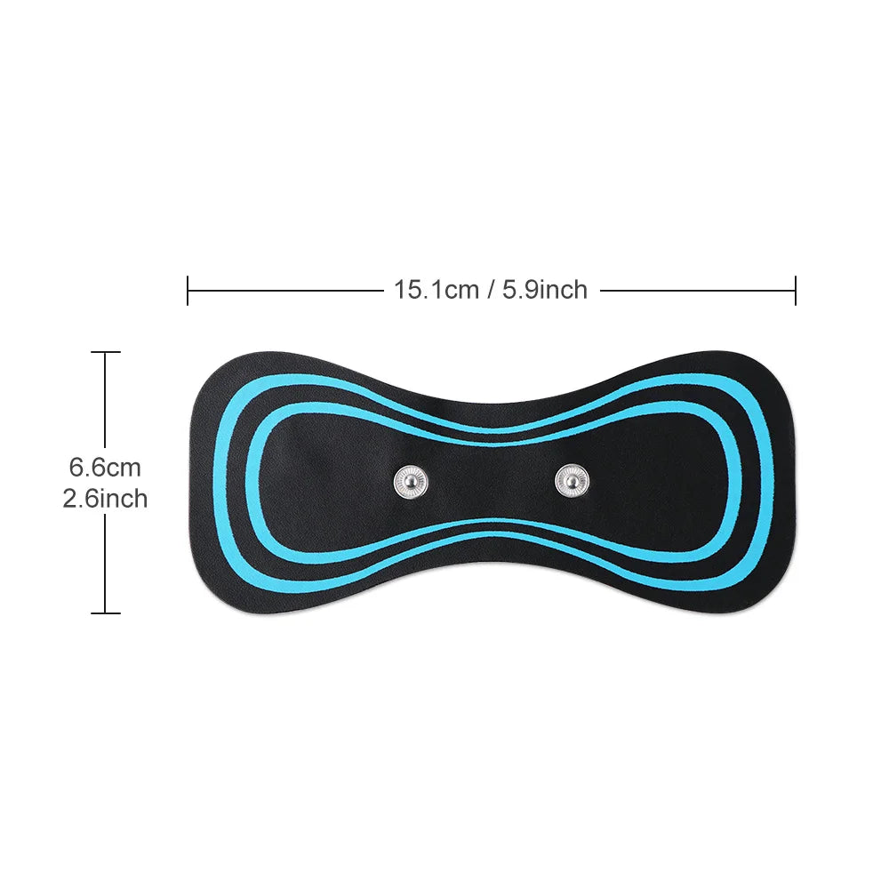 Portable EMS Electric Neck Massager, Neck Stretcher for Cervical Muscle Pain Relief and Shoulder Relaxation Massage Patch