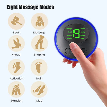 EMS Cervical Spine Massager, Mini Electric Low-Pulse TENS Neck Massager, Neck Back Body Muscle Stimulator, Arm Leg Relaxation Pads