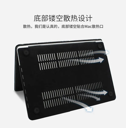 MacBook Air-Étui rigide en plastique brillant, clavier et écran C, 13 M1 2022, 16 pouces, A2485, A2337, M1 M2A2338, A2681, 14 pouces, A2442