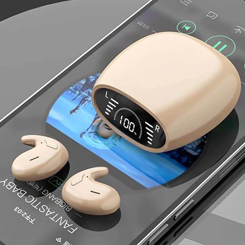 Ultra-Thin Bluetooth 5.3 Sleep Headphones — Invisible, IPX7 Waterproof | TechNova X