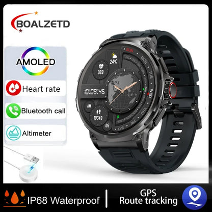 Montre Connectée Homme BOALZETD V69 — AMOLED 1,85", Batterie 710 mAh, GPS, IP67, 100+ Sports, 6 Coloris | TechNova X
